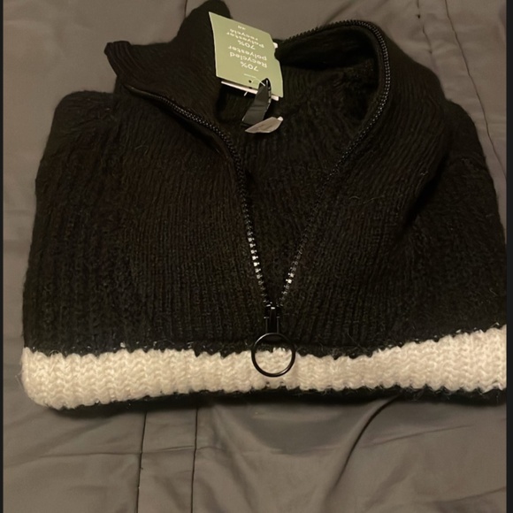 H&M Pull over half zip striped sweater - X-SMALL - Picture 1 of 5